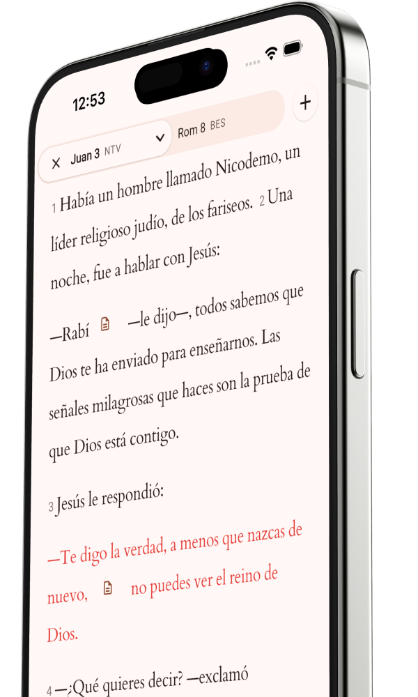 Captura de pantalla de la aplicación BibleOne