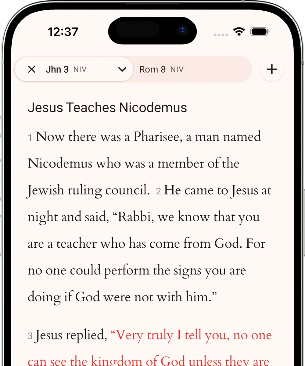 Screenshot of BibleOne app