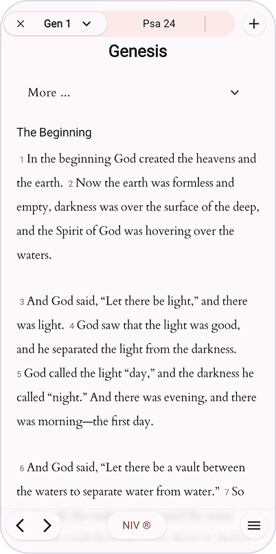 BibleOne Reading Screenshot